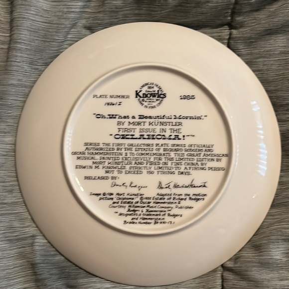 Oh What A Beautiful Mornin' by Mort Kunstler #1 In Oklahoma Series 1985 Knowles - Picture 2 of 8